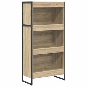 vidaXL Boekenkast 60 x 30 x 121 cm Bewerkt hout Sonoma