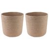 vidaXL Plantenpot Set 2 pcs Naturel &Oslash; 28 x 28 cm 100% Tossa Jute
