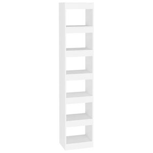 vidaXL Boekenkast/kamerscherm 40x30x198 cm wit