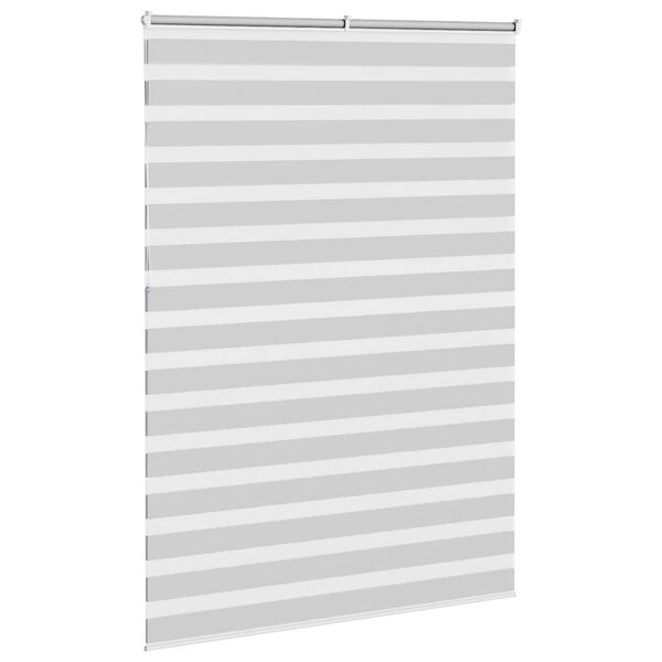 vidaXL Zebra rolgordijn 165x230 cm stofbreedte 160,9 cm lichtgrijs