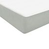 vidaXL Boxspring met matras fluweel lichtgrijs 90x210 cm