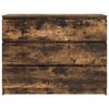 vidaXL Dressoir 100x35x76 cm bewerkt hout gerookt eikenkleurig