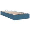 vidaXL Bedframe zonder matras 90x190 cm fluweel donkerblauw