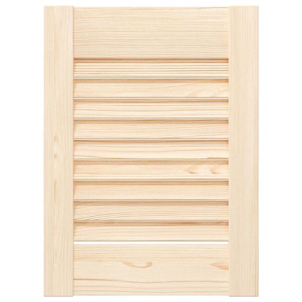 vidaXL Kastdeur met lamellen 39,5x29,5 cm massief grenenhout