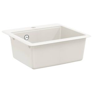 vidaXL Wasbak 80% Kwarts en 20% Hars 470 x 440 mm Wit