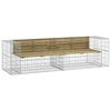 vidaXL Tuinbank schanskorfontwerp 244x71x65,5 cm ge&iuml;mpregneerd hout