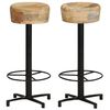vidaXL Barkrukken 2 st 76 cm massief mangohout