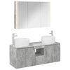 vidaXL Badkamerkastenset 4 pcs Betongrijs Bewerkt hout
