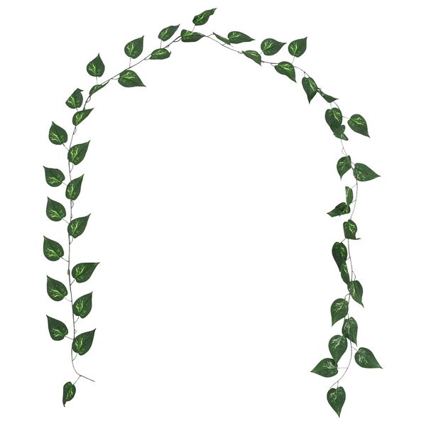 vidaXL Kunstmatige Pothos 5 pcs Groen 300 cm Kunststof
