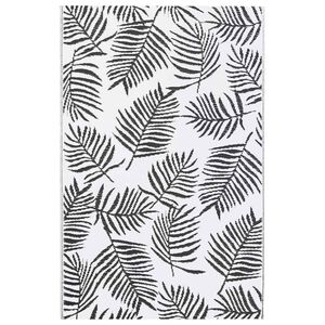 vidaXL Buitenkleed ARAKIL 190x290 cm PP wit en zwart