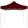 vidaXL Partytent professioneel inklapbaar 2x2 m aluminium bordeauxrood