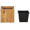 vidaXL Plantenbak verhoogd 24,5x24,5x25 cm massief acaciahout