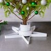 vidaXL Kerstboomstandaard 47x47x13,5 cm wit