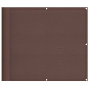 vidaXL Balkonscherm 90x700 cm 100% oxford polyester bruin