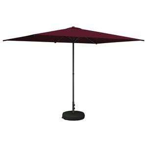vidaXL Tuinparasol met Basis Rechthoekig 2 x 3 m Polyester