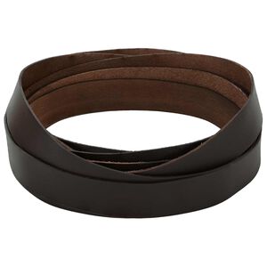 vidaXL Leren riem 1 Donkerbruin 200 x 2,5 cm Leer