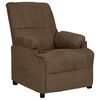 vidaXL Fauteuil verstelbaar microvezelstof bruin