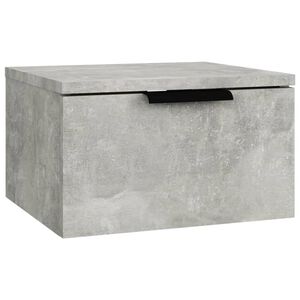 vidaXL Nachtkastje wandgemonteerd 34x30x20 cm betongrijs