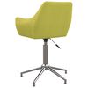 vidaXL Eetkamerstoelen draaibaar 2 st stof groen