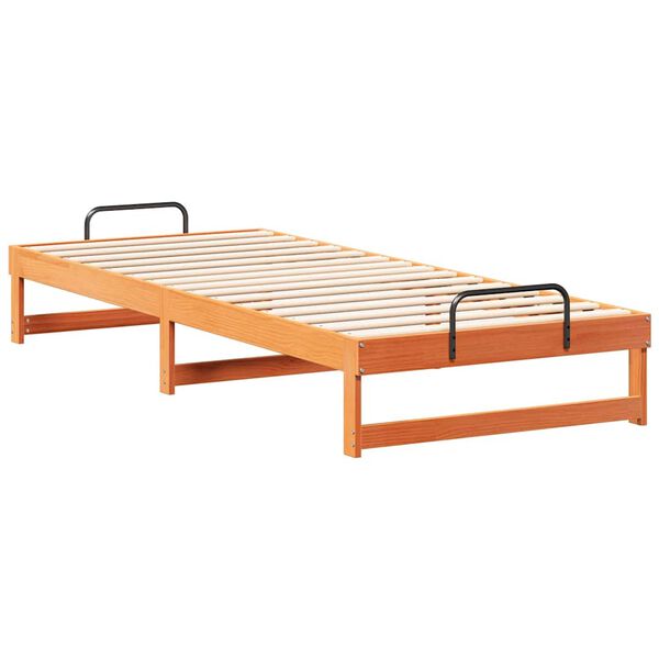 vidaXL Bedframe Bruin 100 x 220 cm Massief grenenhout