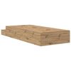 vidaXL Opbergbedframe met lade Artisan Eiken 80 cm Bewerkt hout