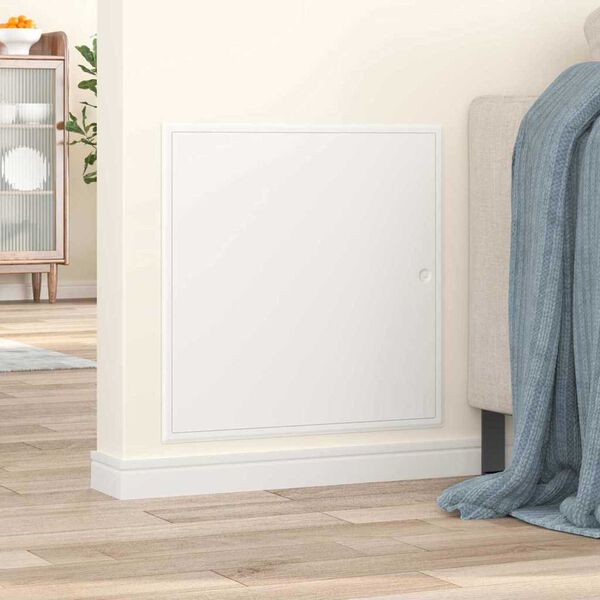 vidaXL Toegangs paneel Wit 63 x 33 x 3 cm Staal