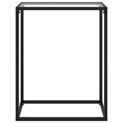 vidaXL Wandtafel 60x35x75 cm gehard glas transparant