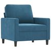 VidaXL 4-delige Loungeset fluweel blauw