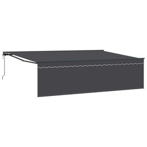 vidaXL Uitschuifbare luifel Antraciet 500 &times; 300 cm