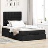 vidaXL Ottoman bed met matras en LED's 120x200cm stof zwart