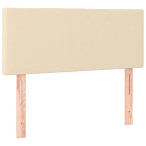 vidaXL Hoofdbord 80x5x78/88 cm stof cr&egrave;mekleurig