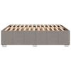 vidaXL Bedframe zonder matras stof taupe 140x190 cm
