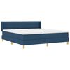 vidaXL Boxspringbed met matras met hoofdeinde Blauw 200 x 180 cm Stof