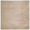 vidaXL Vloerkleed HUARTE laagpolig zacht wasbaar 120x120cm zandkleurig