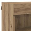 vidaXL TV Wandkast Set met LED 6 pcs Artisan Eik Bewerkt hout