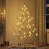 vidaXL Houten kerstboom Naturel 210 cm Massief grenenhout