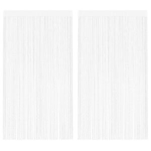 vidaXL Draadgordijnen 2 st 100x250 cm wit