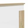 vidaXL Bedframe met hoofdeinde Sonoma 140 x 200 cm Bewerkt hout