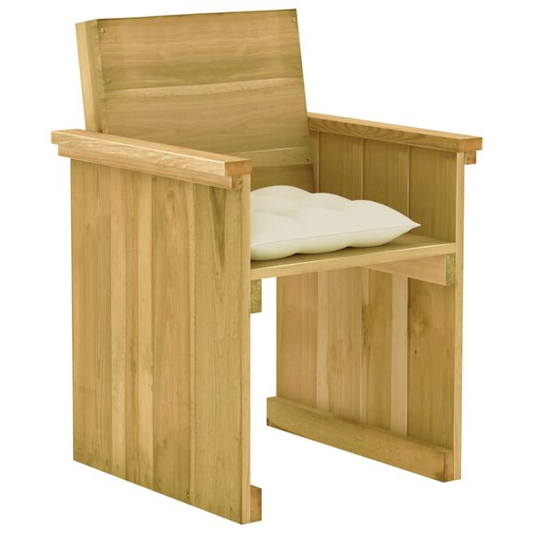 vidaXL 7-delige Tuinset met kussens geïmpregneerd grenenhout