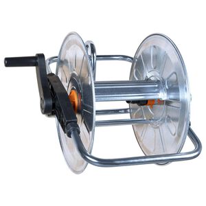vidaXL Slanghaspel voor 50 m 1/2" of 35 m 3/4" slang wandmontage staal