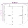 vidaXL Plantenbak 100x100x68 cm gegalvaniseerd staal grijs