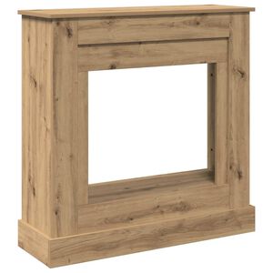 vidaXL Haardombouw 90x30x90 cm bewerkt hout artisanaal eikenkleurig