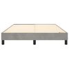 vidaXL Boxspring bed 140x200 cm fluweel lichtgrijs