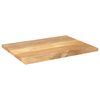 vidaXL Tafelblad rechthoekig 80x60x2,5 cm massief mangohout