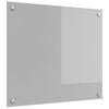 vidaXL Keuken Achterwand Lichtgrijs 70 x 60 cm gehard glas