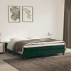 vidaXL Boxspring bed 180x200 cm fluweel donkergroen