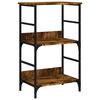 vidaXL Boekenrek 50x33x82 cm bewerkt hout gerookt eikenkleurig