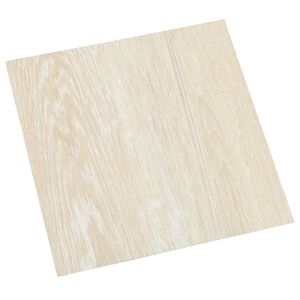 vidaXL Vloerplanken Wit en Beige 5,11 m&sup2; 55 st PVC