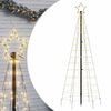 vidaXL LED-kerstboom met spikes 220 LED's warm wit 180 cm