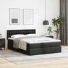 vidaXL Ottoman bed met matras 140x200cm kunstleer zwart